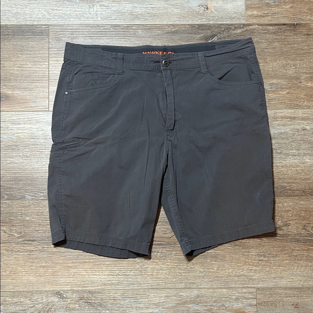 Hawke & Co Men's Charcoal Flat Front Shorts